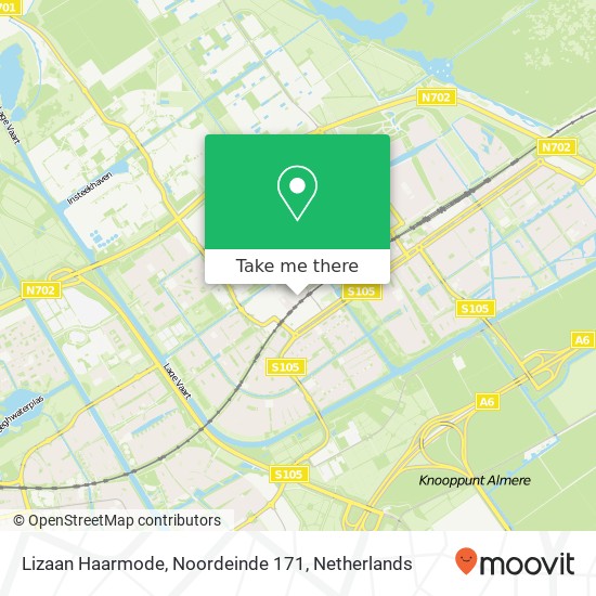 Lizaan Haarmode, Noordeinde 171 kaart