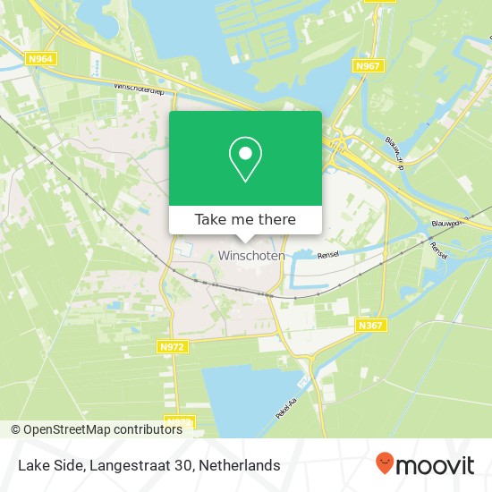 Lake Side, Langestraat 30 kaart