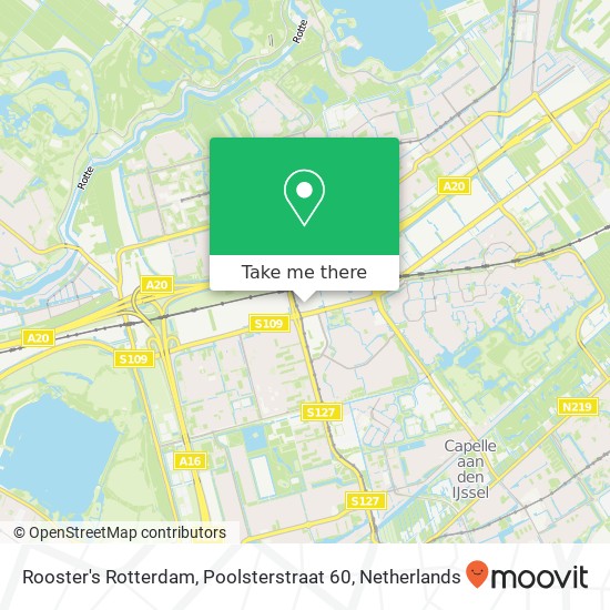 Rooster's Rotterdam, Poolsterstraat 60 kaart