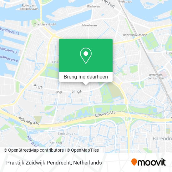 Praktijk Zuidwijk Pendrecht kaart