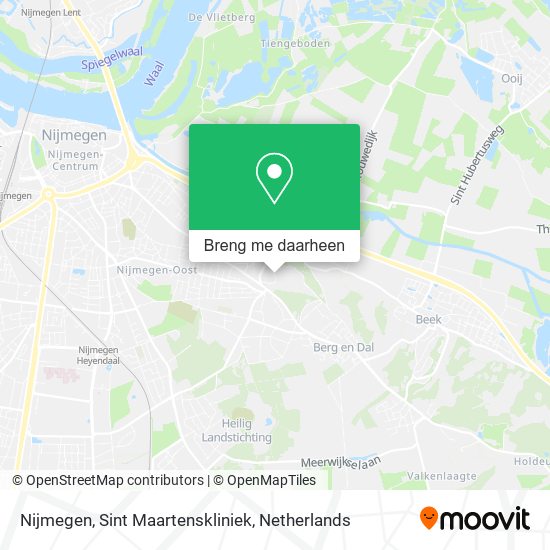 Nijmegen, Sint Maartenskliniek kaart