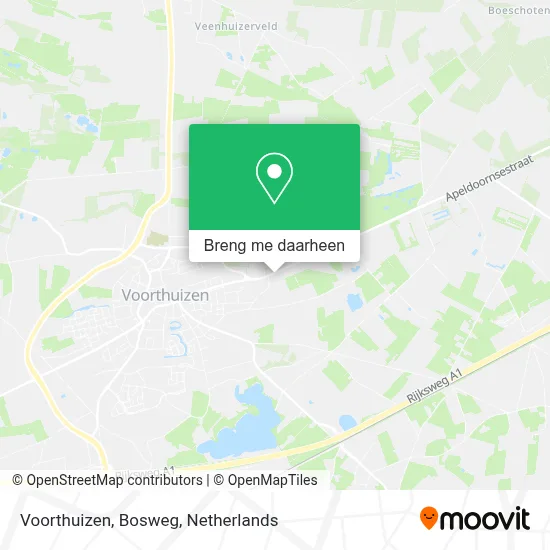 Voorthuizen, Bosweg kaart