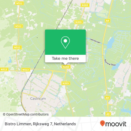 Bistro Limmen, Rijksweg 7 kaart