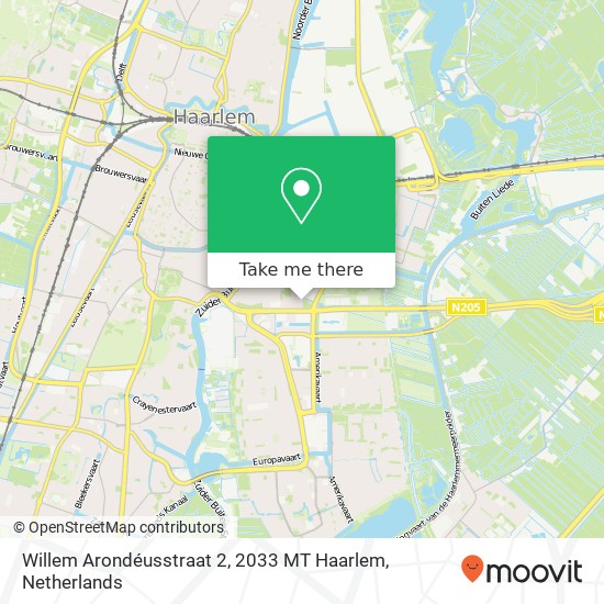 Willem Arondéusstraat 2, 2033 MT Haarlem kaart