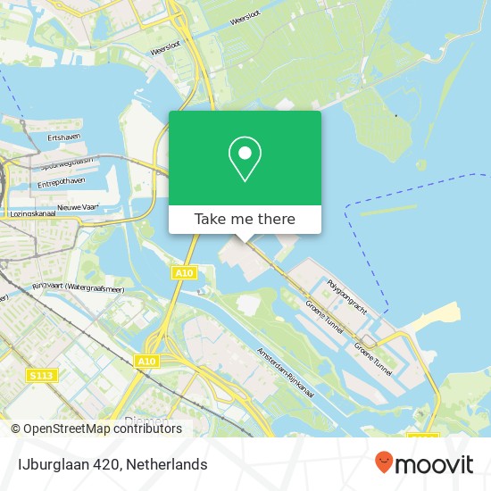 IJburglaan 420, 1086 XT Amsterdam kaart