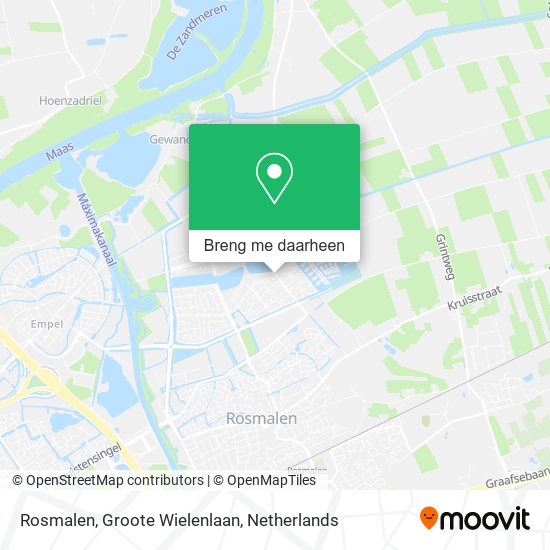 Rosmalen, Groote Wielenlaan kaart