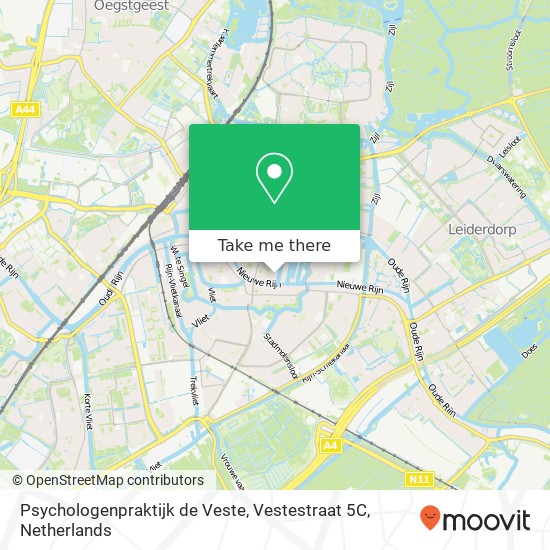 Psychologenpraktijk de Veste, Vestestraat 5C kaart