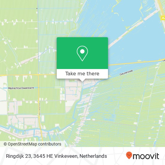 Ringdijk 23, 3645 HE Vinkeveen kaart