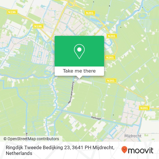 Ringdijk Tweede Bedijking 23, 3641 PH Mijdrecht kaart