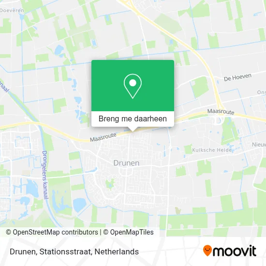 Drunen, Stationsstraat kaart