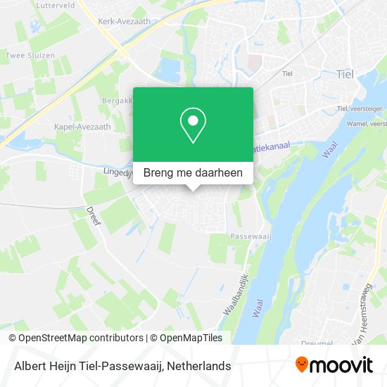 Albert Heijn Tiel-Passewaaij kaart
