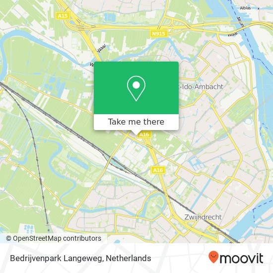 Bedrijvenpark Langeweg kaart