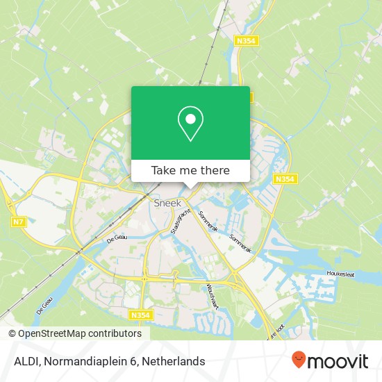 ALDI, Normandiaplein 6 kaart