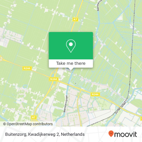 Buitenzorg, Kwadijkerweg 2 kaart