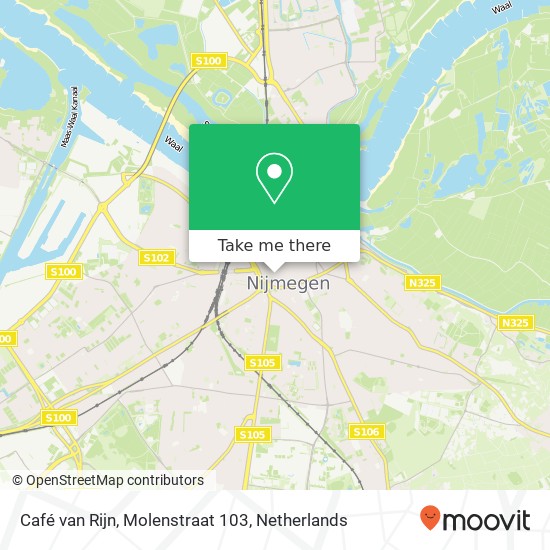 Café van Rijn, Molenstraat 103 kaart