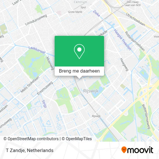 T Zandje kaart