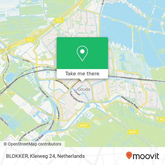 BLOKKER, Kleiweg 24 kaart