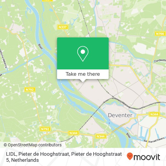 LIDL, Pieter de Hooghstraat, Pieter de Hooghstraat 5 kaart