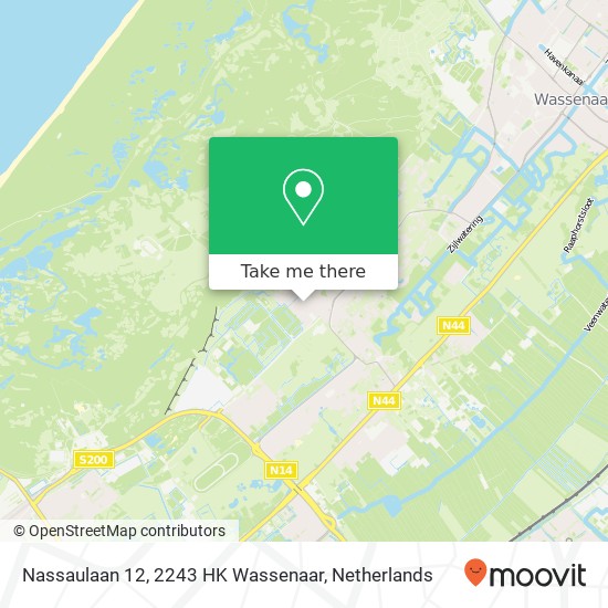 Nassaulaan 12, 2243 HK Wassenaar kaart