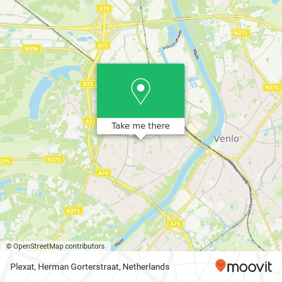 Plexat, Herman Gorterstraat kaart