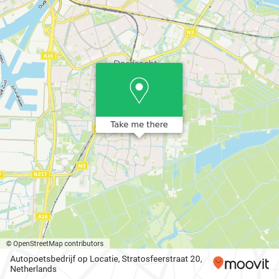 Autopoetsbedrijf op Locatie, Stratosfeerstraat 20 kaart