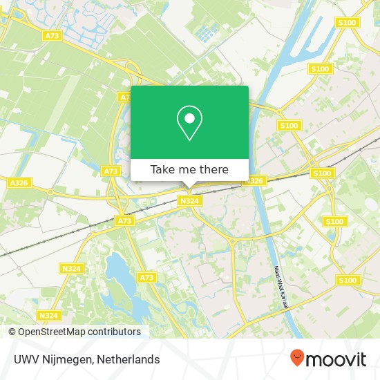 UWV Nijmegen kaart