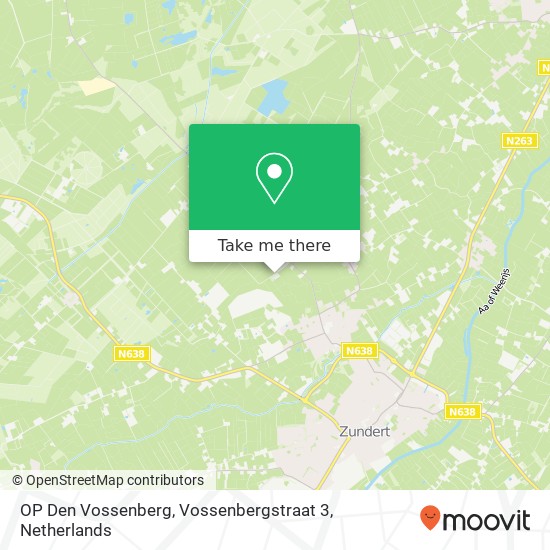 OP Den Vossenberg, Vossenbergstraat 3 kaart