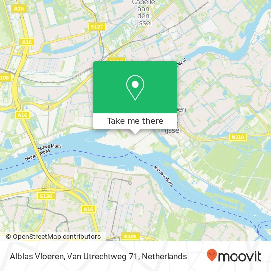 Alblas Vloeren, Van Utrechtweg 71 kaart