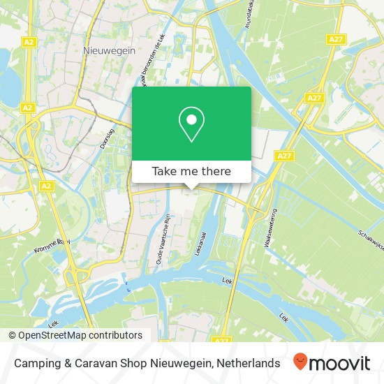 Camping & Caravan Shop Nieuwegein kaart