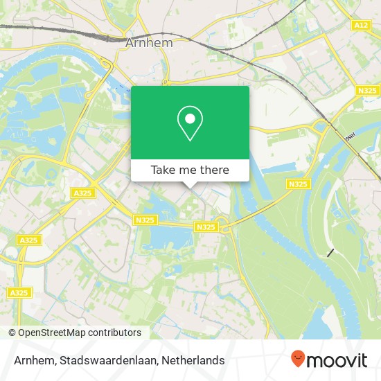 Arnhem, Stadswaardenlaan kaart