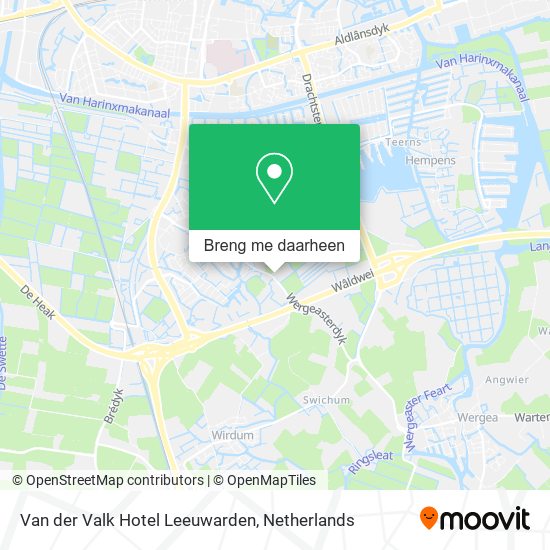 Van der Valk Hotel Leeuwarden kaart