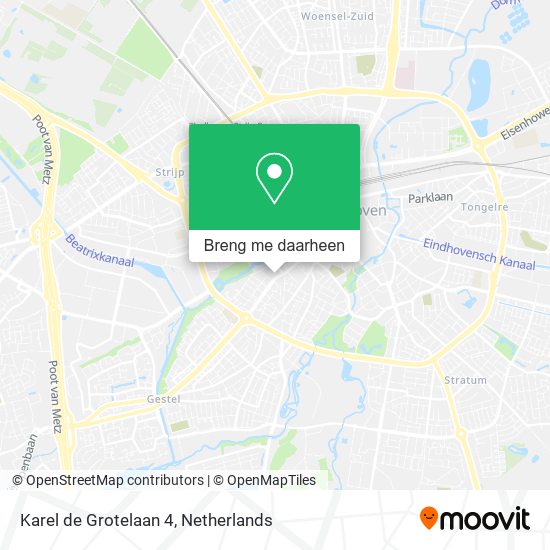 Karel de Grotelaan 4 kaart