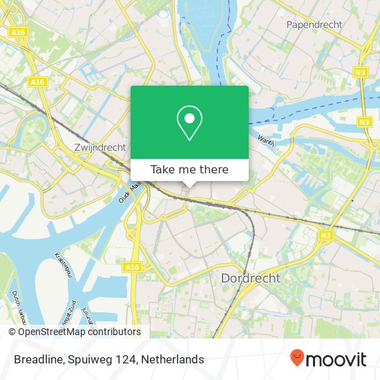 Breadline, Spuiweg 124 kaart