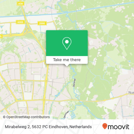 Mirabelweg 2, 5632 PC Eindhoven kaart