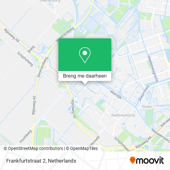 Frankfurtstraat 2 kaart