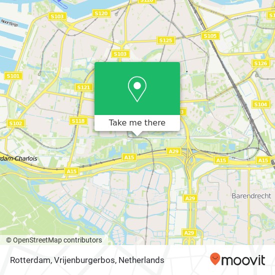 Rotterdam, Vrijenburgerbos kaart