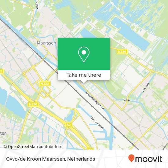 Ovvo / de Kroon Maarssen, 3604 Maarssen kaart