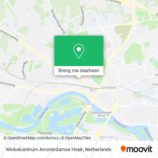 Winkelcentrum Amsterdamse Hoek kaart