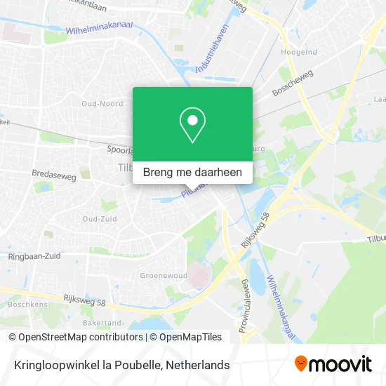 Kringloopwinkel la Poubelle kaart