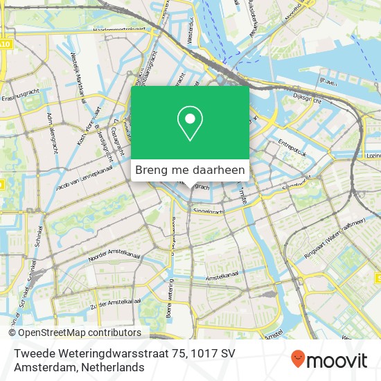 Tweede Weteringdwarsstraat 75, 1017 SV Amsterdam kaart