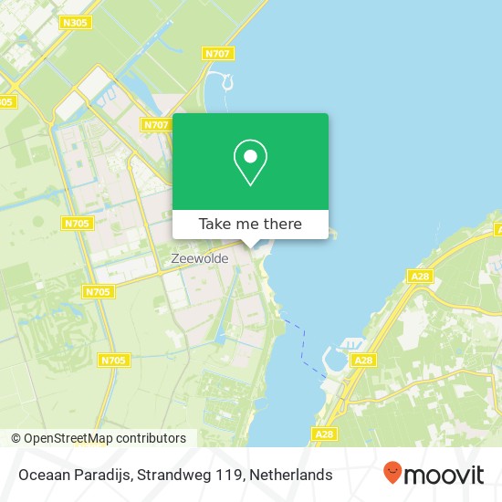 Oceaan Paradijs, Strandweg 119 kaart