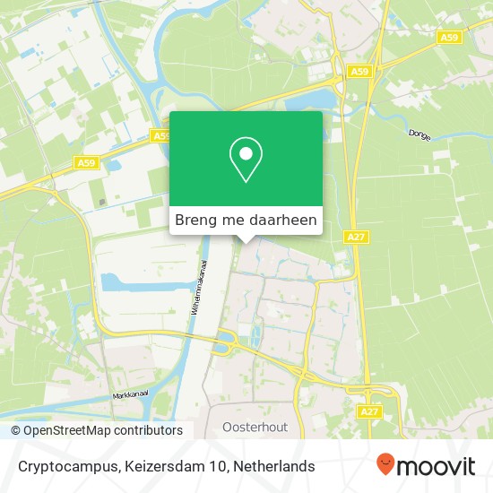 Cryptocampus, Keizersdam 10 kaart