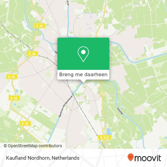 Kaufland Nordhorn, Bentheimer Straße 118 48529 Nordhorn kaart