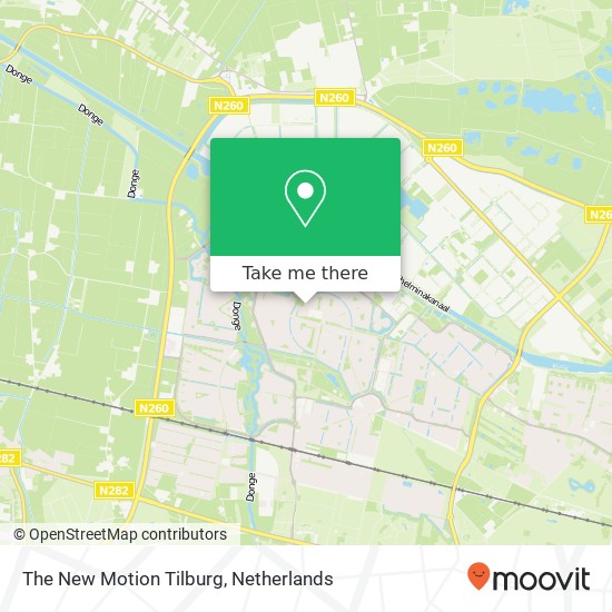 The New Motion Tilburg kaart