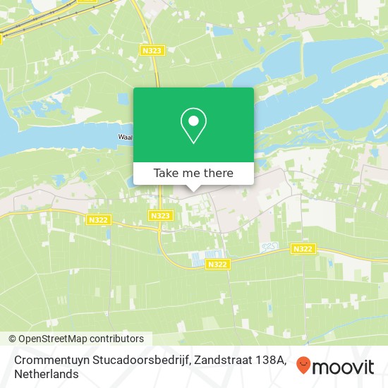 Crommentuyn Stucadoorsbedrijf, Zandstraat 138A kaart