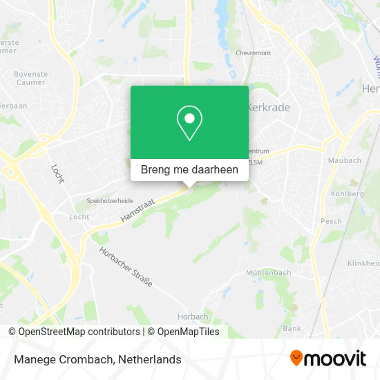 Manege Crombach kaart