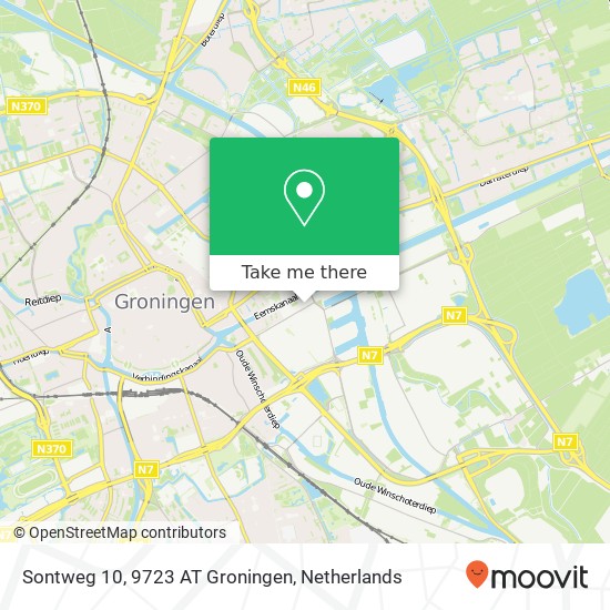 Sontweg 10, 9723 AT Groningen kaart