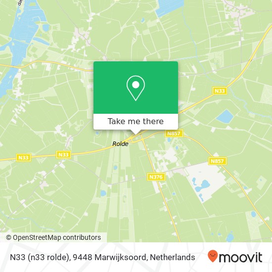 N33 (n33 rolde), 9448 Marwijksoord kaart