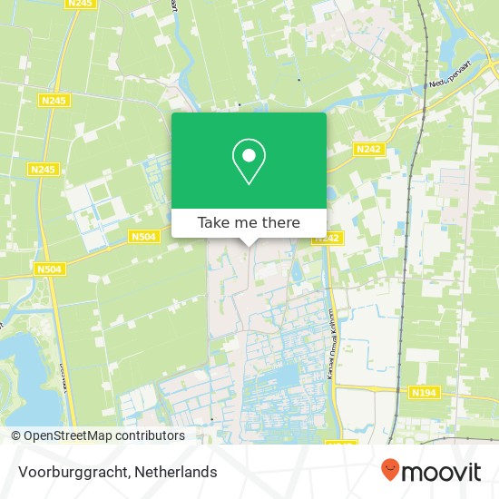 Voorburggracht, 1723 ME Noord-Scharwoude kaart