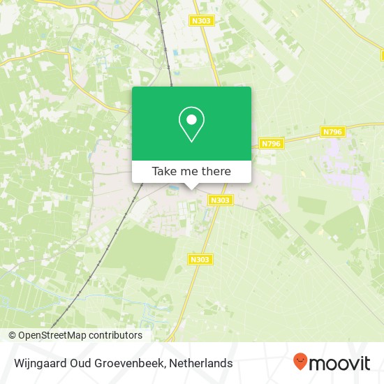 Wijngaard Oud Groevenbeek kaart